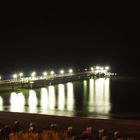 Seebrücke bei Nacht auf Usedom