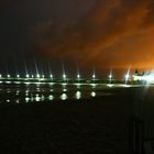 Seebrücke bei Nacht