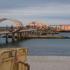 Seebrücke bei Sonnenuntergang