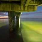 Seebrücke Binz bei Nacht, Insel Rügen 