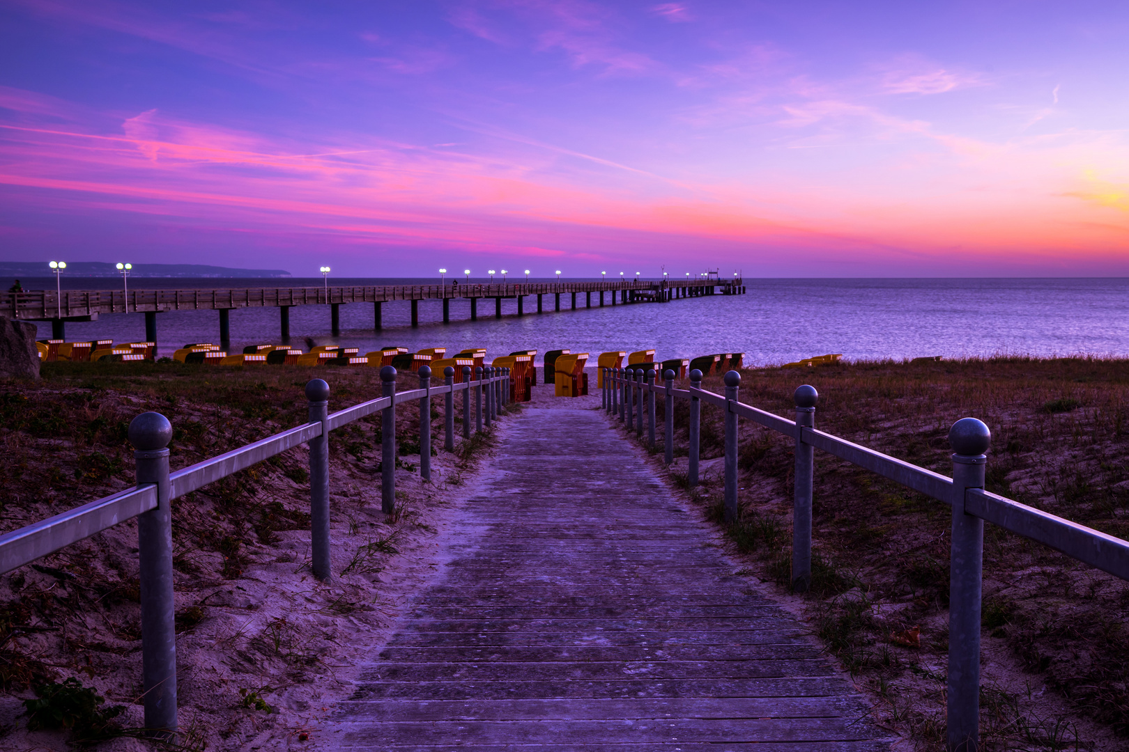 Seebrücke Binz beim Sonnenaufgang