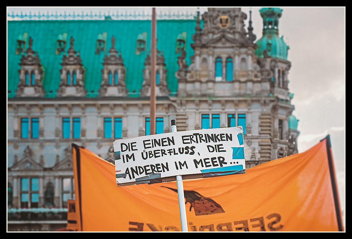 Seebrücke Demonstration