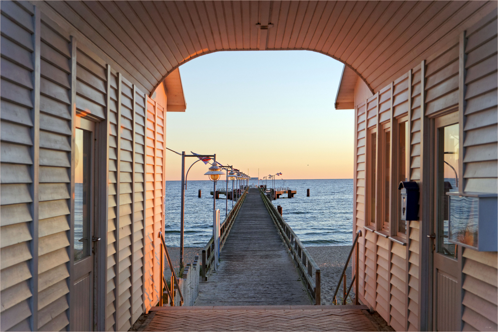 Seebrücke Göhren frühmorgens