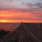 Seebrücke Grömitz im Morgenrot