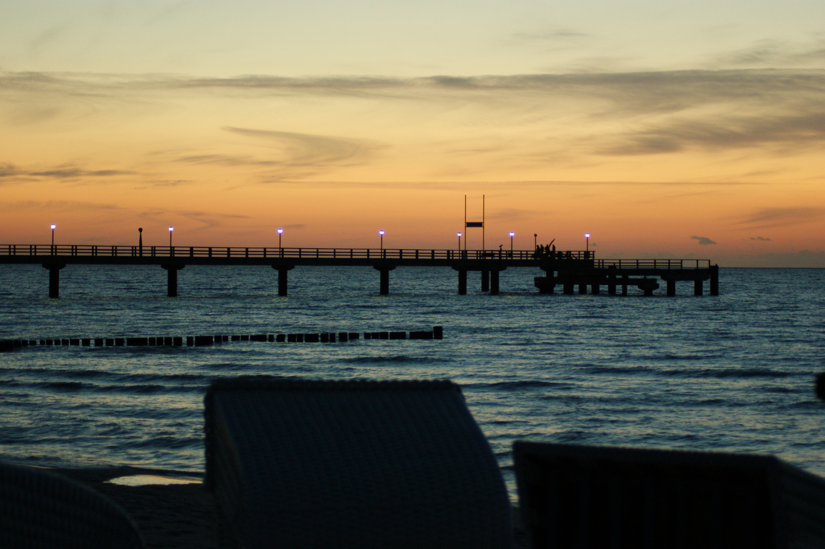 Seebrücke im Abendwind