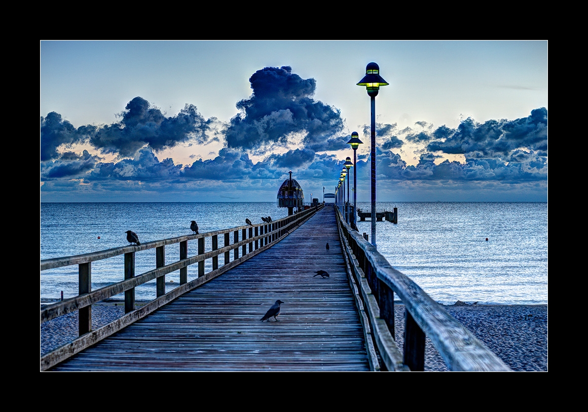 Seebrücke im Morgengrauen ,Zinnowitz