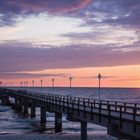 Seebrücke im Morgenrot