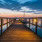 Seebrücke im Sonnenuntergang