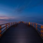 Seebrücke im Sonnenuntergang 