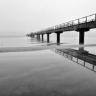 Seebrücke in Ahlbeck im Nebel 