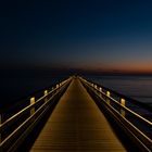 Seebrücke in Binz bei Sonnenaufgang