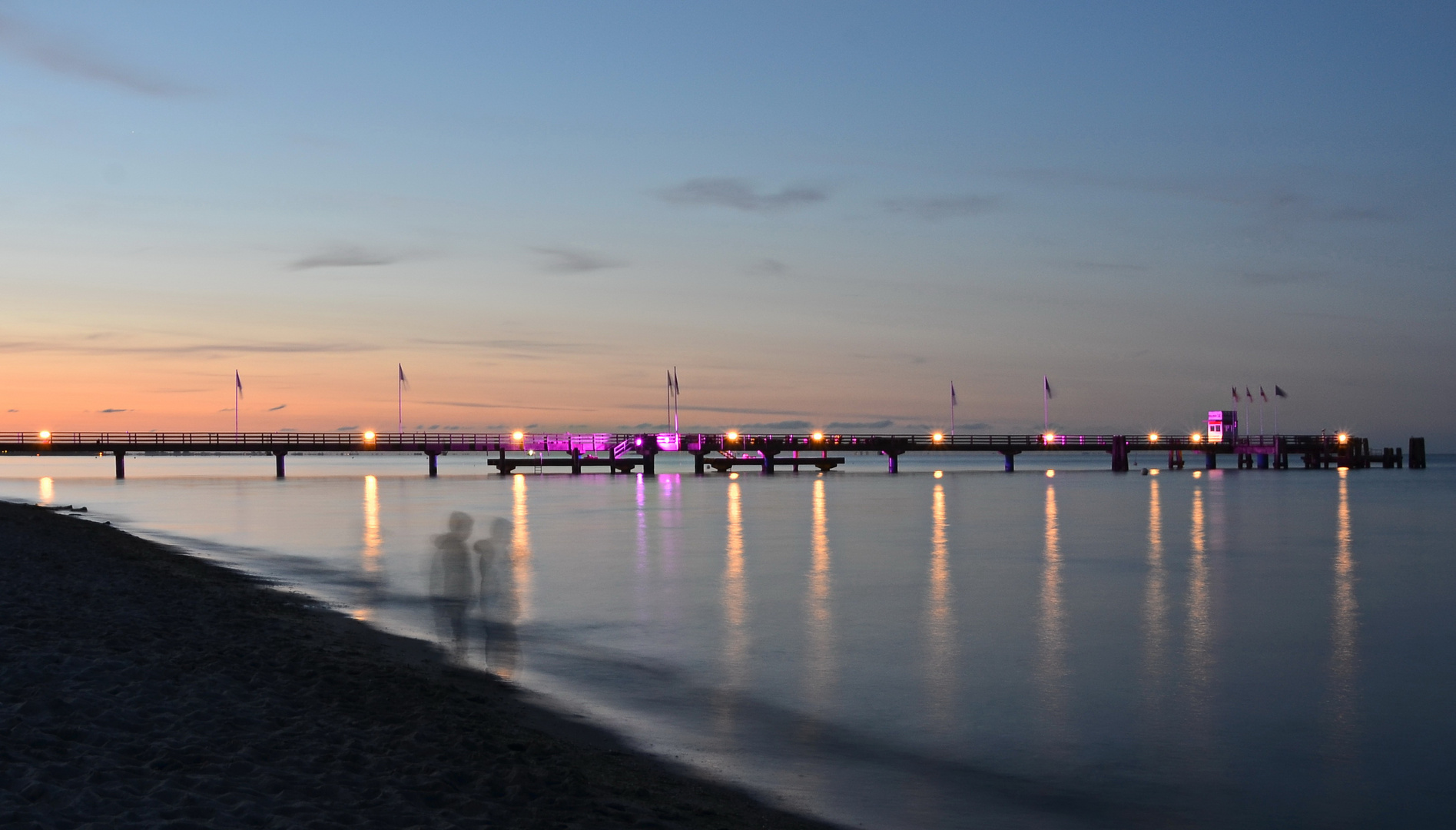 Seebrücke in Dahme / Ostsee...