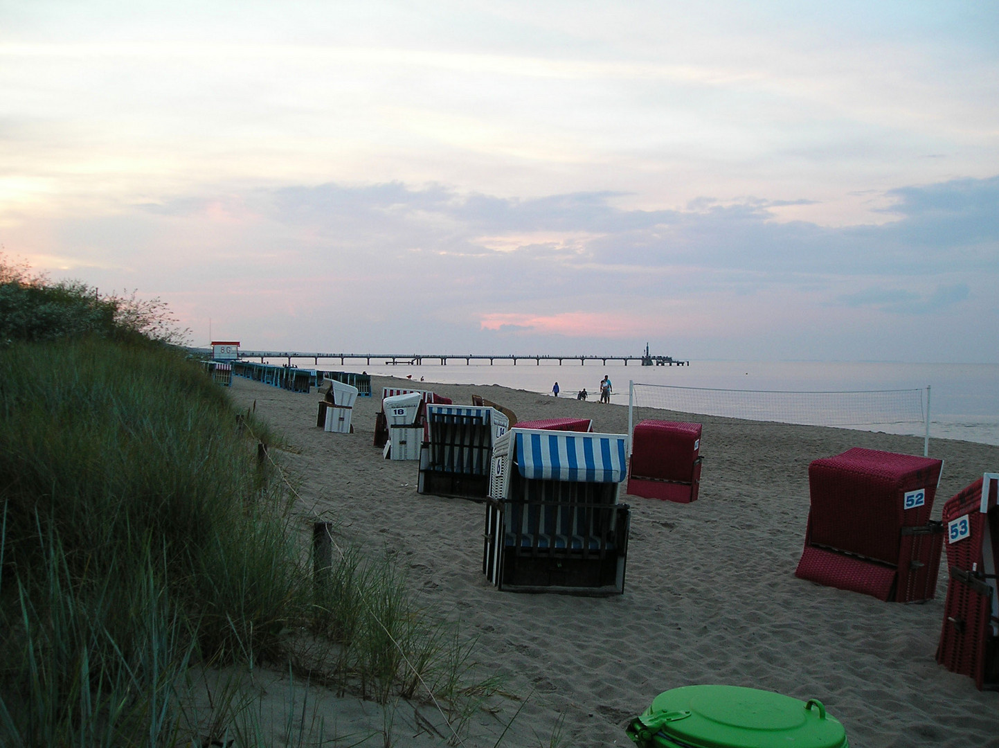 Seebrücke in der Dämmerung