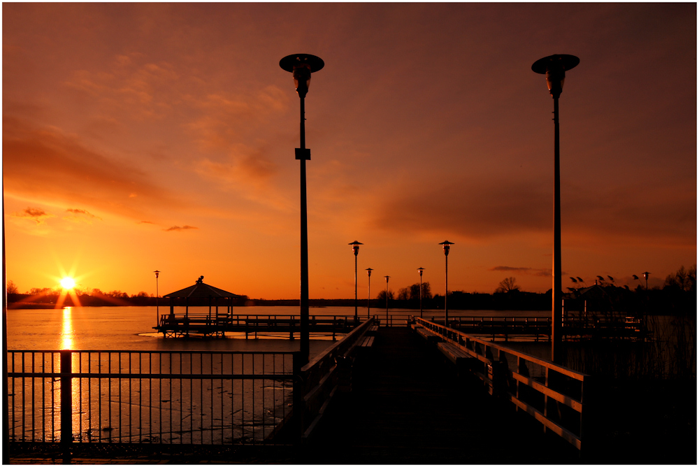 Seebrücke in Ortelsburg