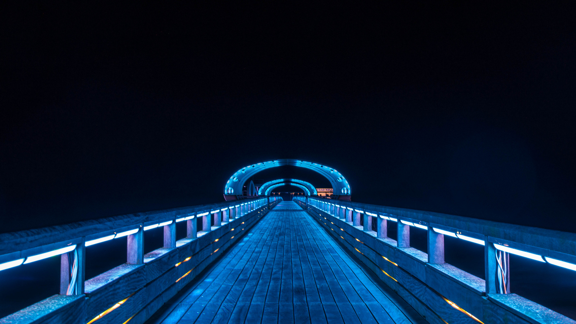 Seebrücke Kellenhusen bei Nacht (1)