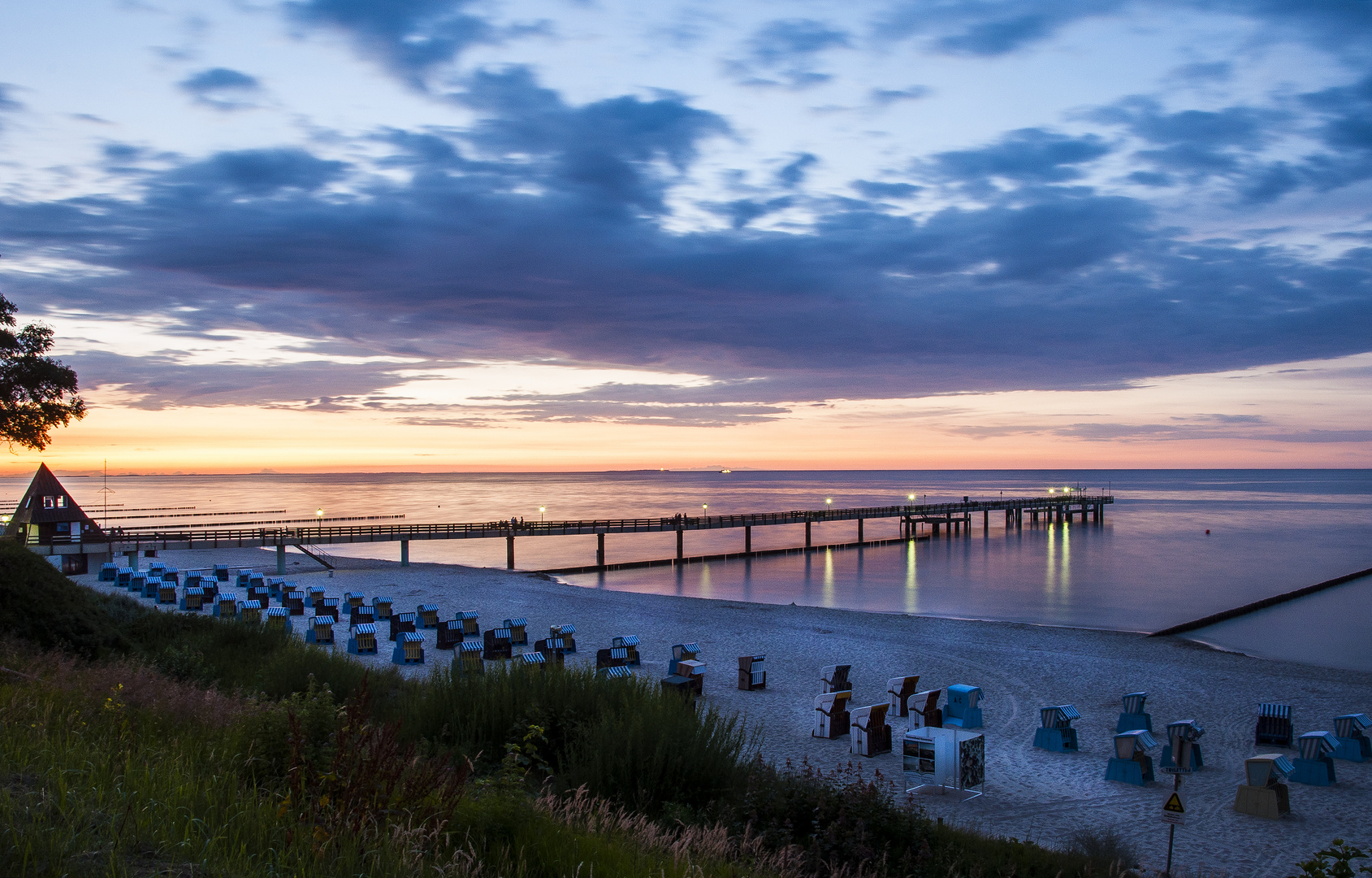 Seebrücke Koserow am Abend