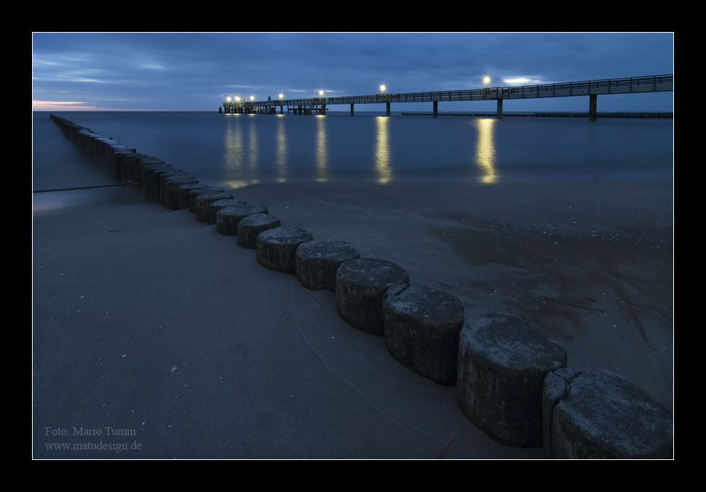 Seebrücke Koserow vor Sonnenaufgang