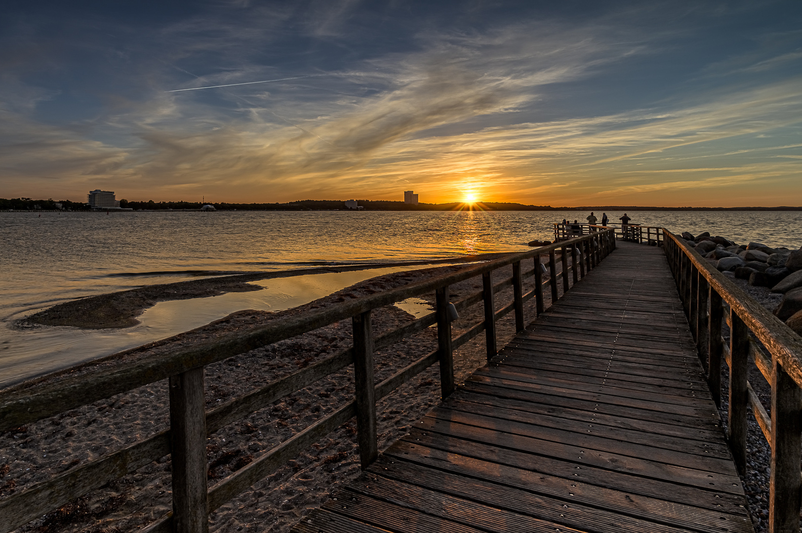 Seebrücke Niendorf Hafen - Sonnenuntergang