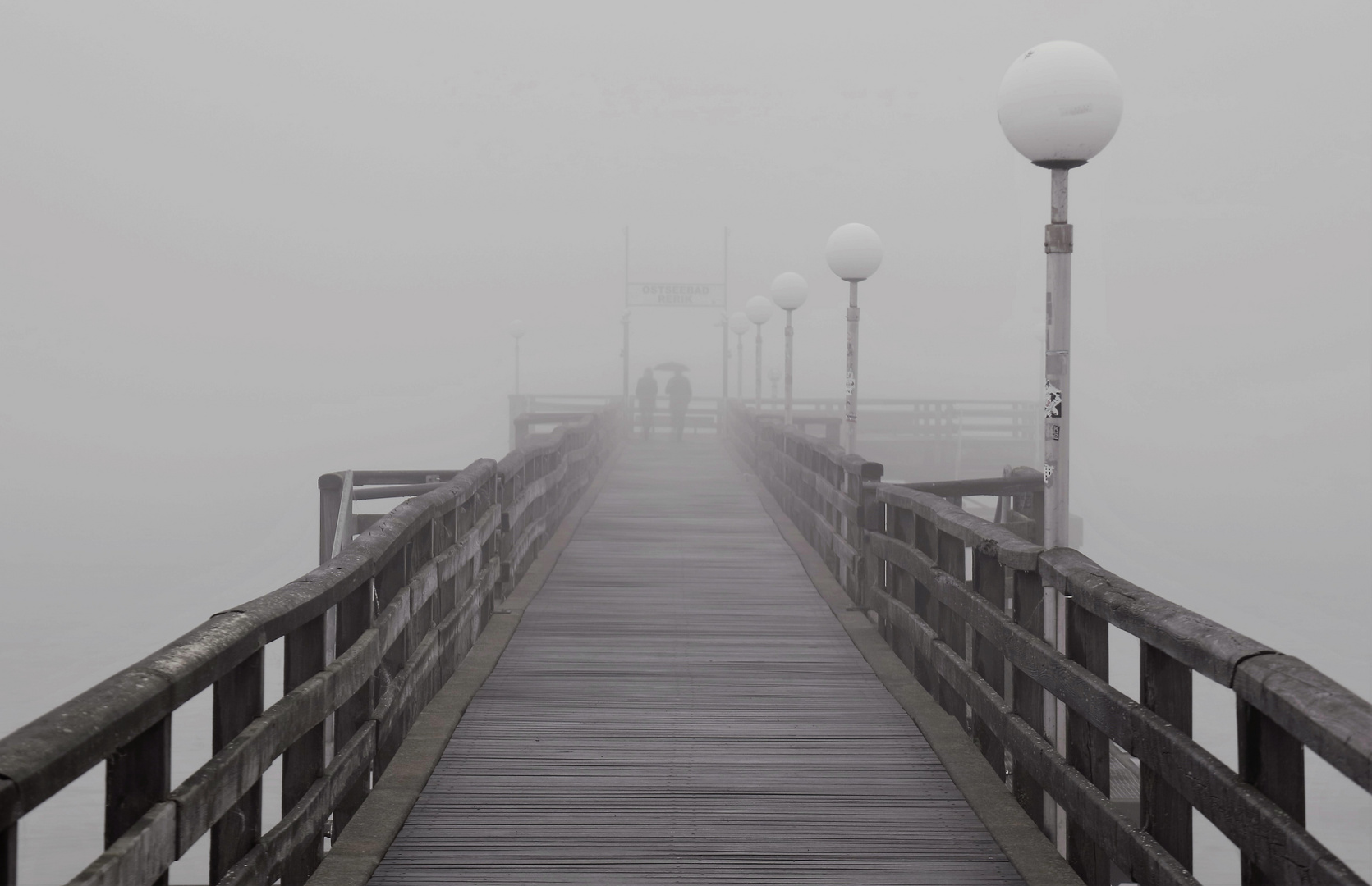 Seebrücke Rerik im Nebel