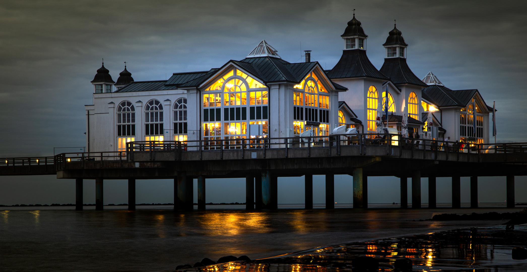 Seebrücke Sellin am Abend