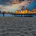 Seebrücke Sellin auf Rügen nach Sonnenuntergang