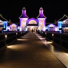 Seebrücke Sellin bei Nacht