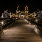 Seebrücke Sellin bei Nacht