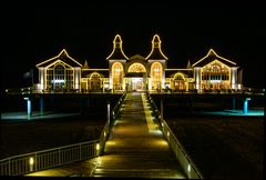 Seebrücke Sellin bei Nacht