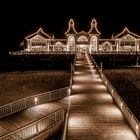 Seebrücke Sellin bei Nacht