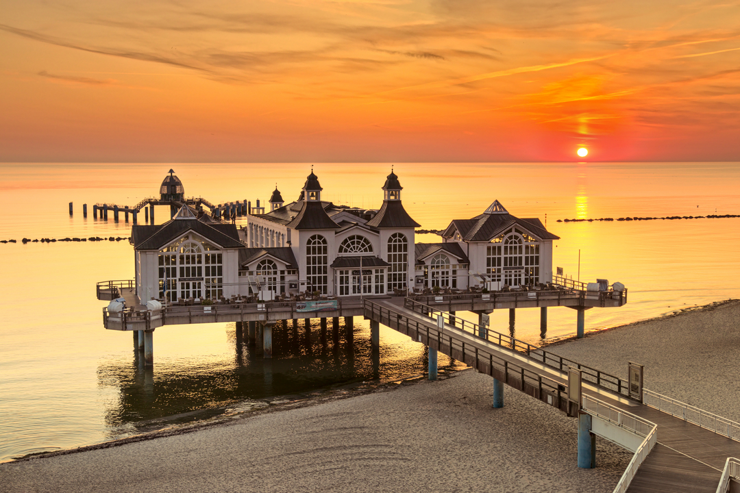 Seebrücke Sellin beim Sonnenaufgang