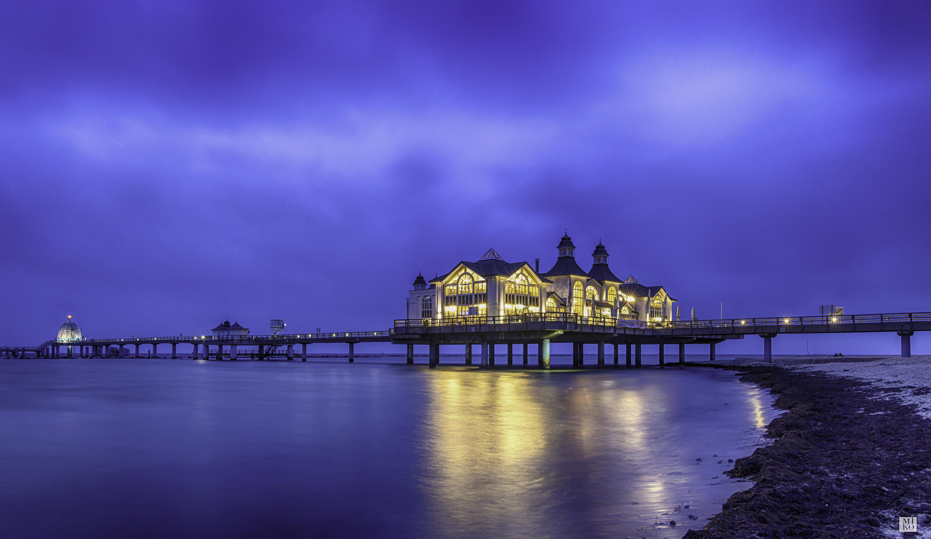 Seebrücke Sellin - Blaue Stunde