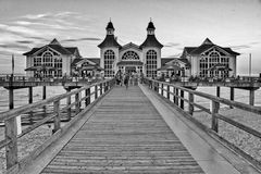 Seebrücke Sellin Rügen Black & White