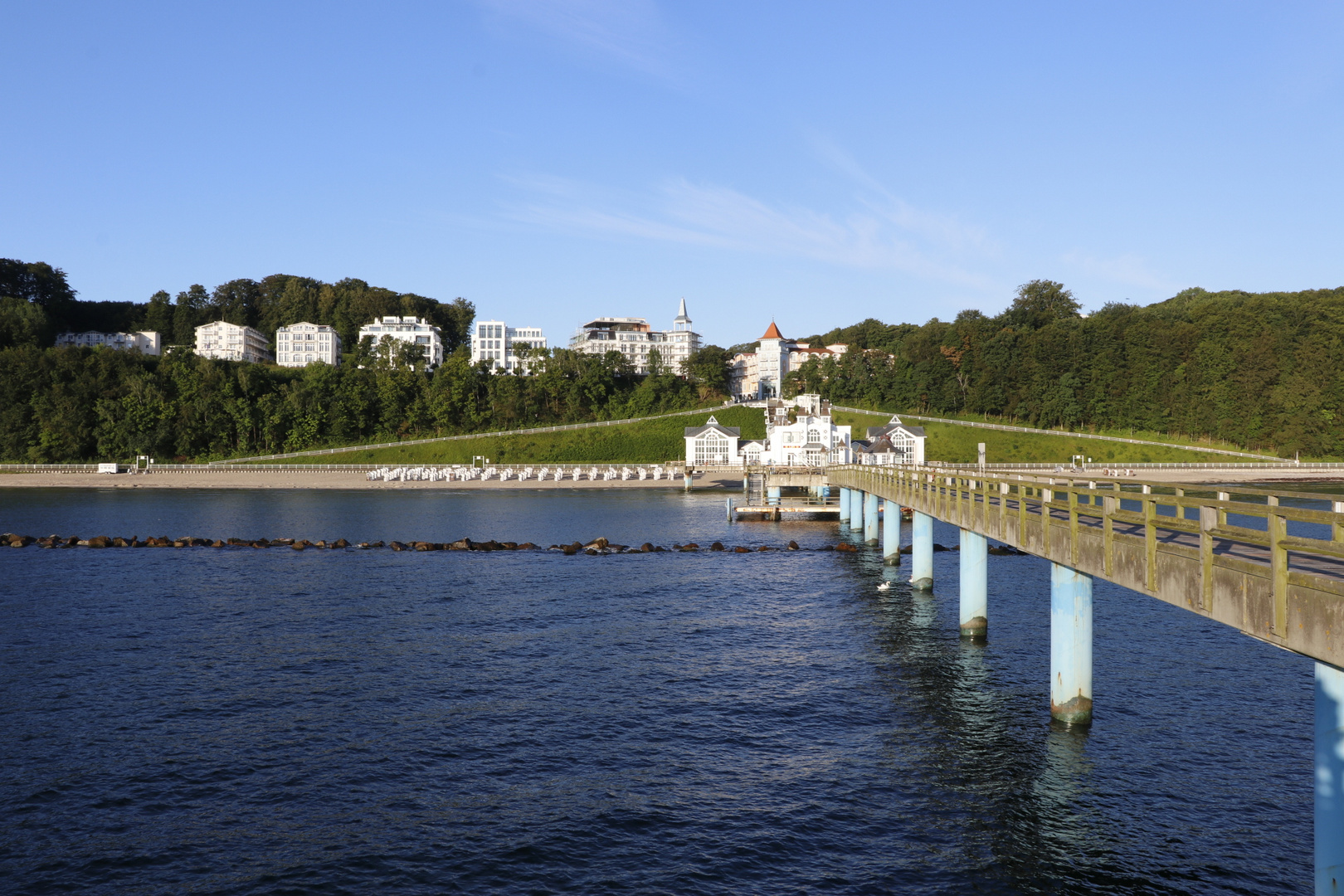 Seebrücke Sellin von der Seeseite 