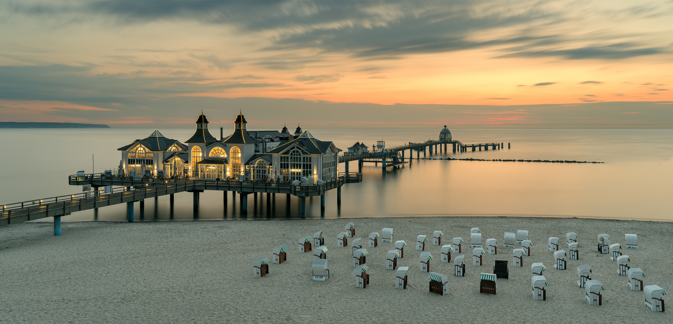 Seebrücke Sellin zum Sonnenaufgang