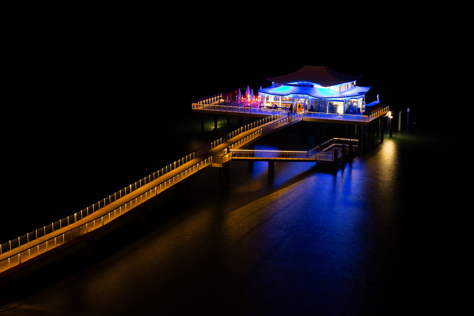 Seebrücke, Timmendorfer Strand. Mal eine andere Ansicht