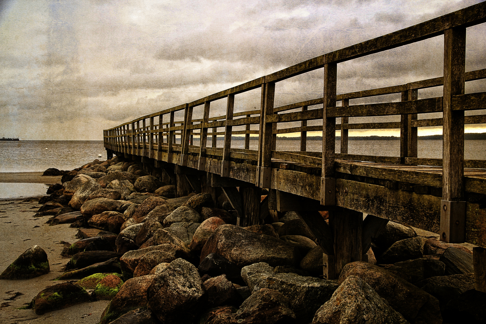 Seebrücke, trocken