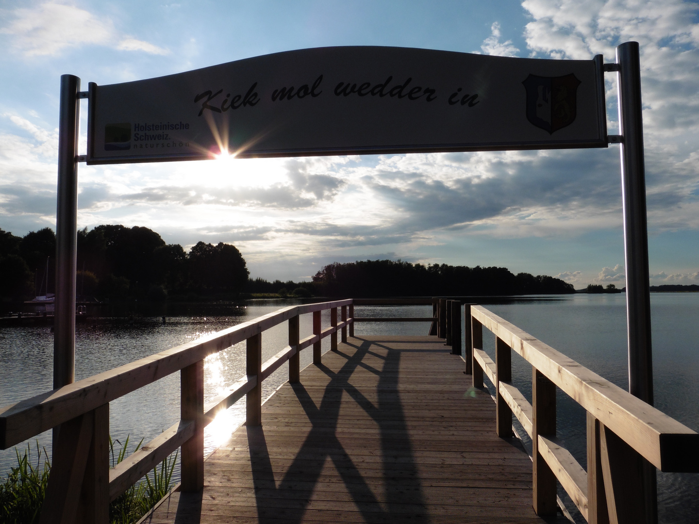 Seebrücke von Bosau (Schleswig-Holstein)