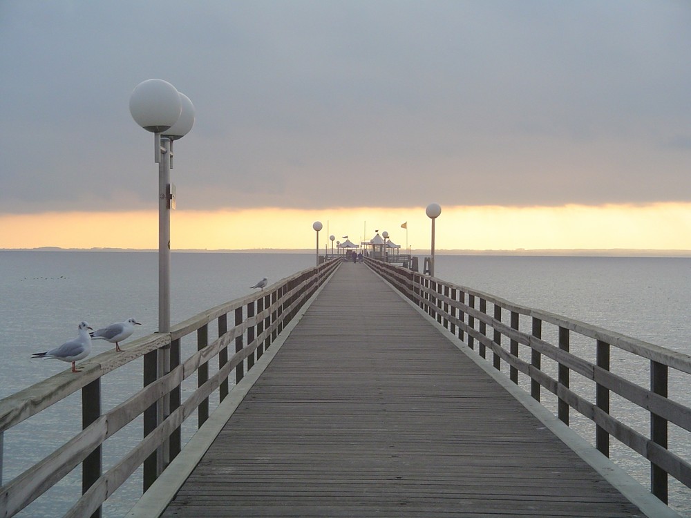 Seebrücke von Grömitz im Dezember