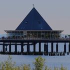 Seebrücke von Heringsdorf (Usedom): Teilansicht Bereich Restaurant