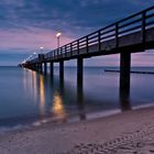 Seebrücke vor Sonnenaufgang