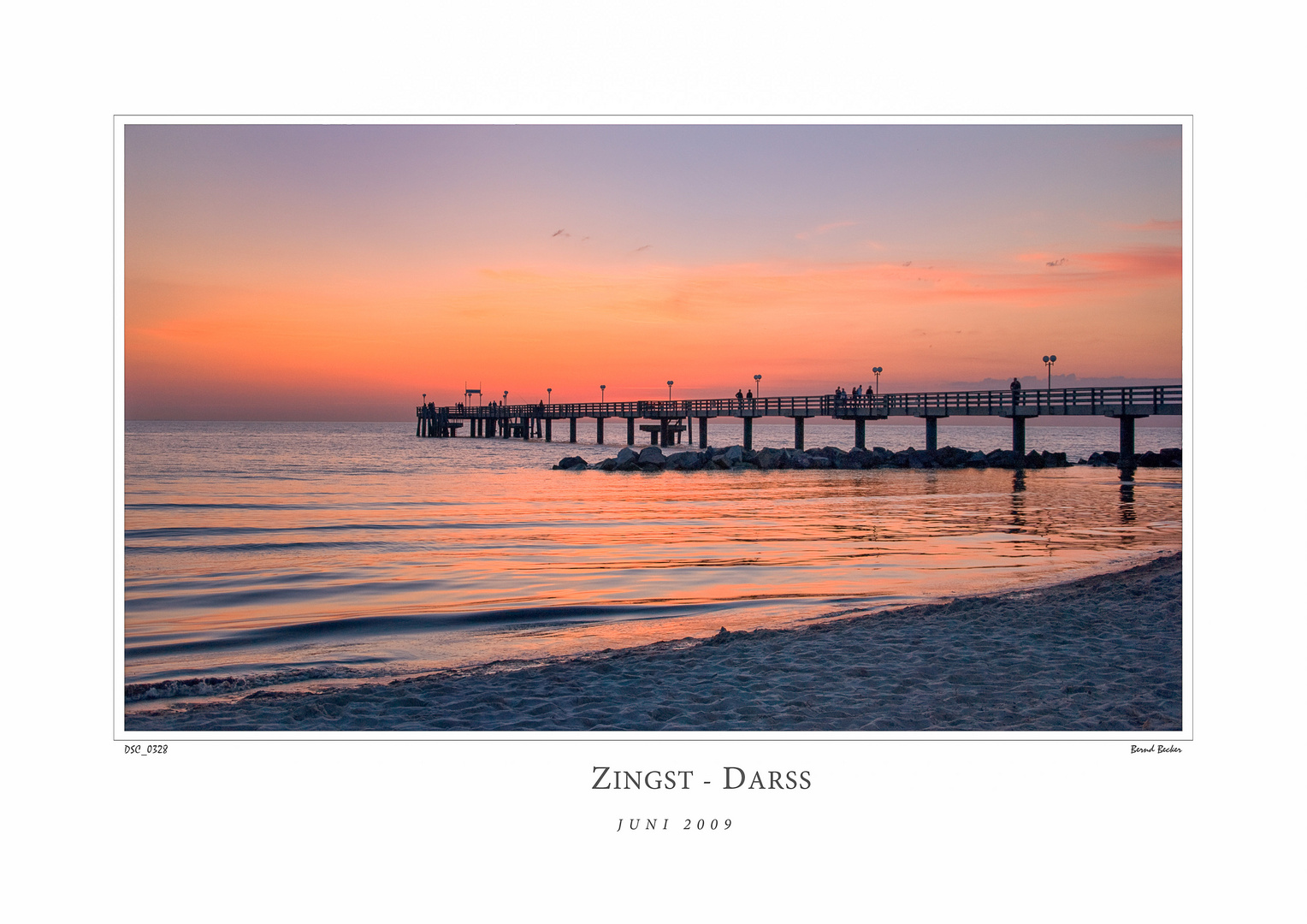 Seebrücke Zingst / Darß im Abendlicht