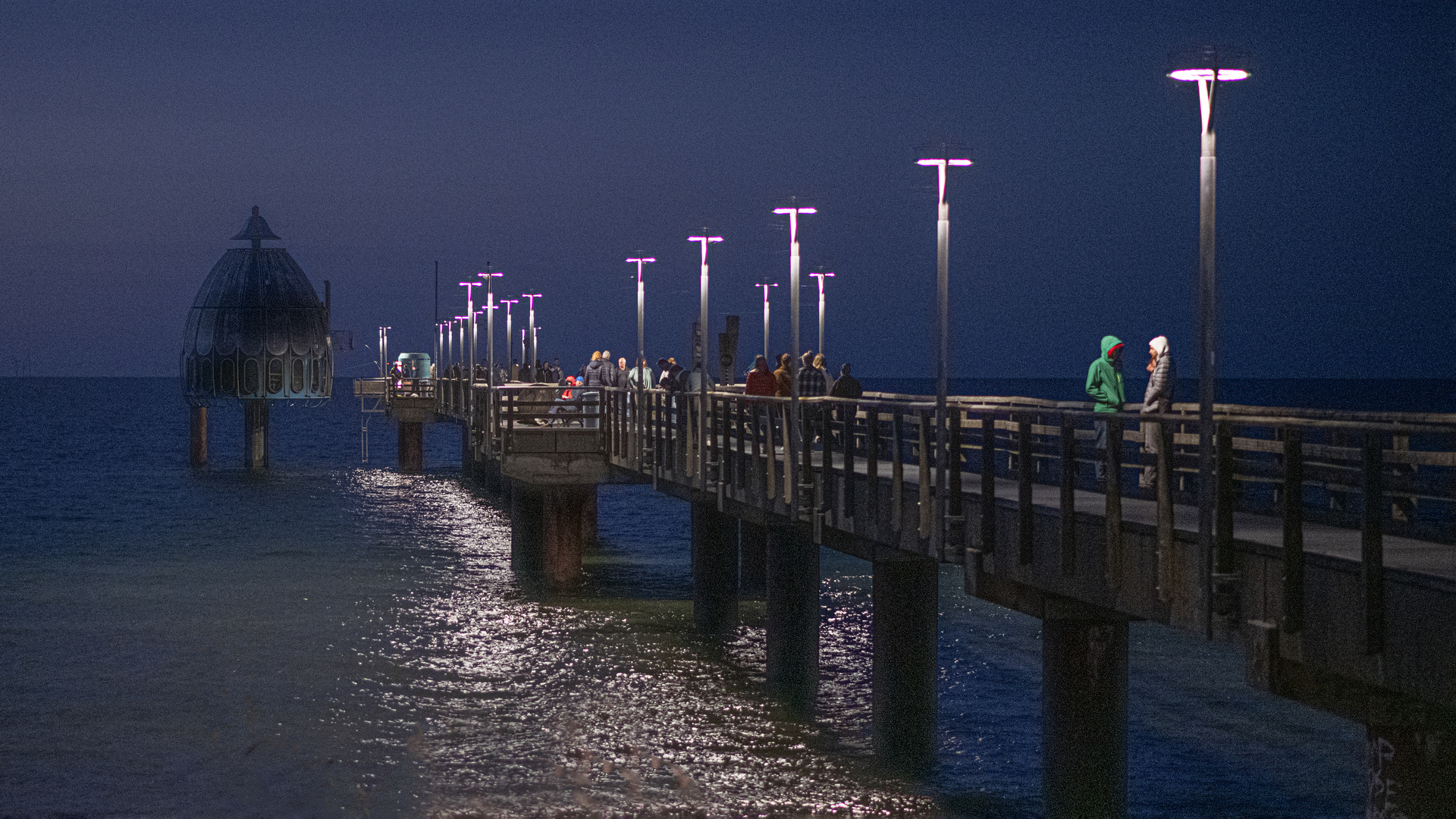 Seebrücke Zingst im Abendlicht