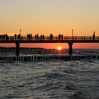 Seebrücke Zingst im Sonnenuntergang