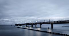 Seebrücke Zingst nach Sonnenuntergang