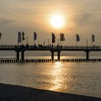 [ Seebrücke Zingst, Sonnenuntergang ]