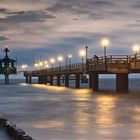 Seebrücke Zingst zur blauen Stunde