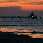 Seebrücke Zingst/Ostsee im Abendrot