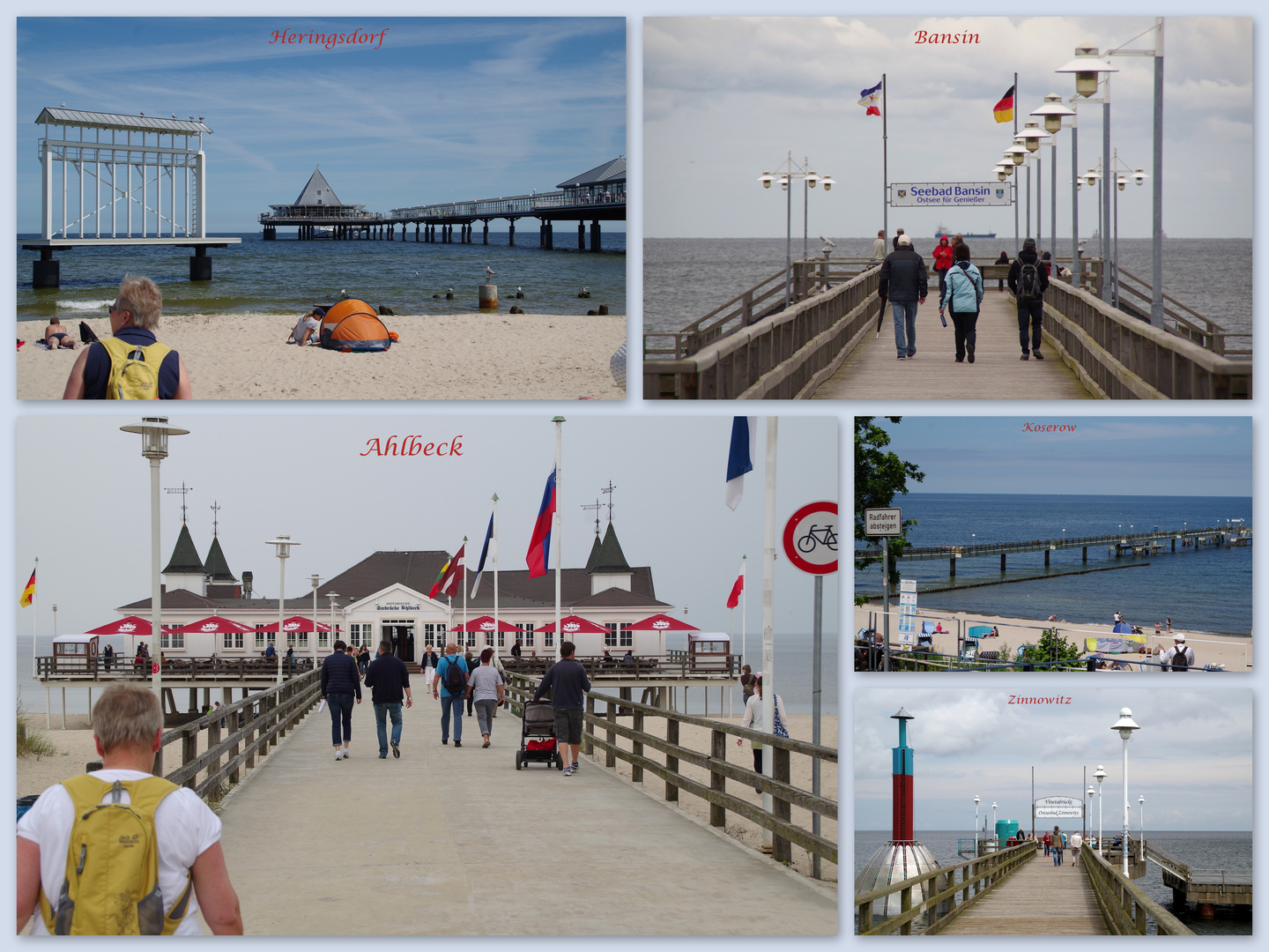 Seebrücken auf Usedom