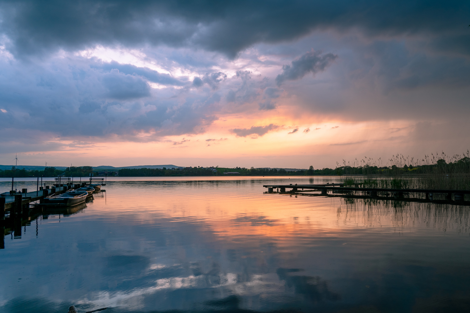 Seeburger See im Sonnenuntergang