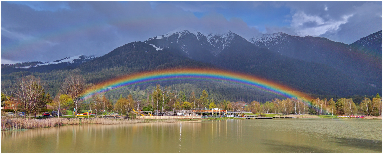 Seefeldersee 2023-05-12 Regenbogen-Panorama